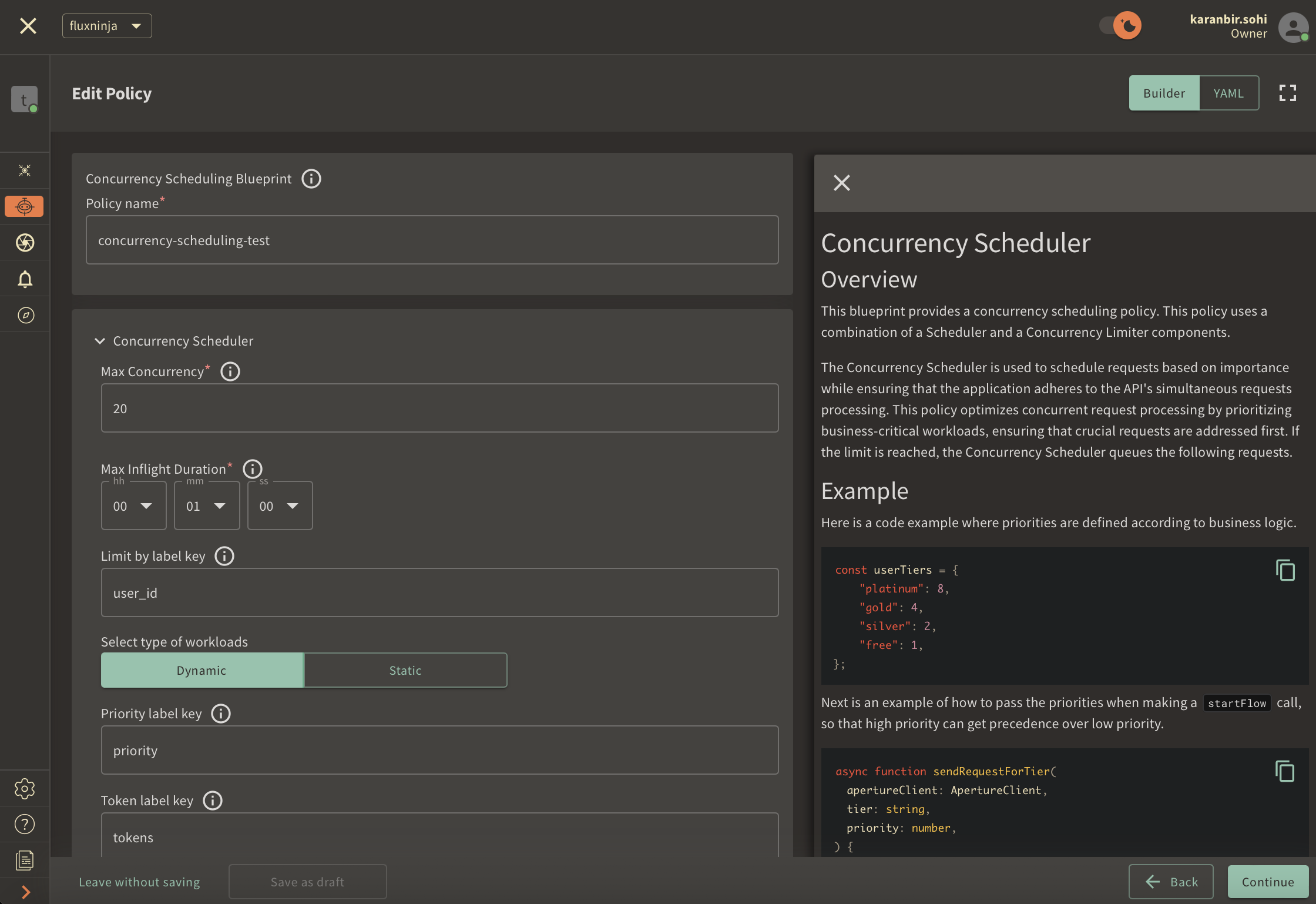 Concurrency Scheduling Policy